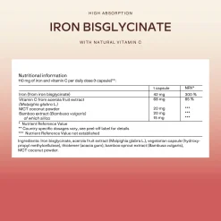 Aavalabs Eisenbisglycinat mit Vitamin C | Hochdosiert für Eisenmangel | 4-Monats-Vorrat><noscript><img width=