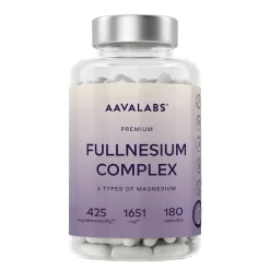 Aavalabs Hochdosiertes Magnesium Komplex 1651mg | Bisglycinat, Citrate, Malat uvm. | 180 Kapseln><noscript><img width=