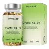 Aavalabs Vitamin D3 K2 2000 IE hochdosiert | Hochdosiert mit Olivenöl | 6-Monats-Vorrat>