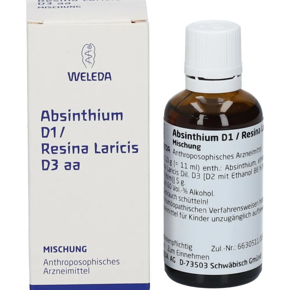 Absinthium D1 Resina Laricis D3 aa Dilution|WELEDA Online