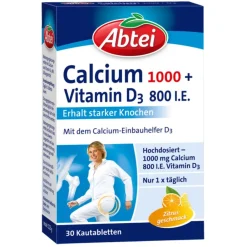 Calcium 1000 + D3 Osteo Vital Kautabletten|Abtei Discount
