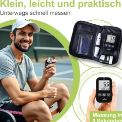 adia Blutzuckermessgerät (mmol/L) + 60 Teststreifen + 110 Lanzetten|diabetikerbedarf Discount