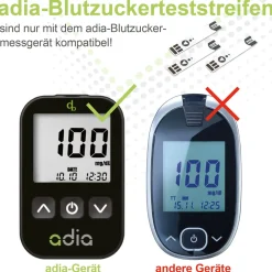 adia Blutzuckerteststreifen, 200 Stück>diabetikerbedarf Clearance