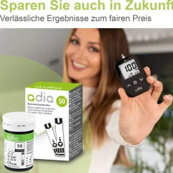 adia Blutzuckerteststreifen, 200 Stück><noscript><img width=
