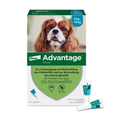 Spot-On 100 gegen Flöhe für große Hunde von 4 bis 10 kg Körpergewicht>Advantage Clearance