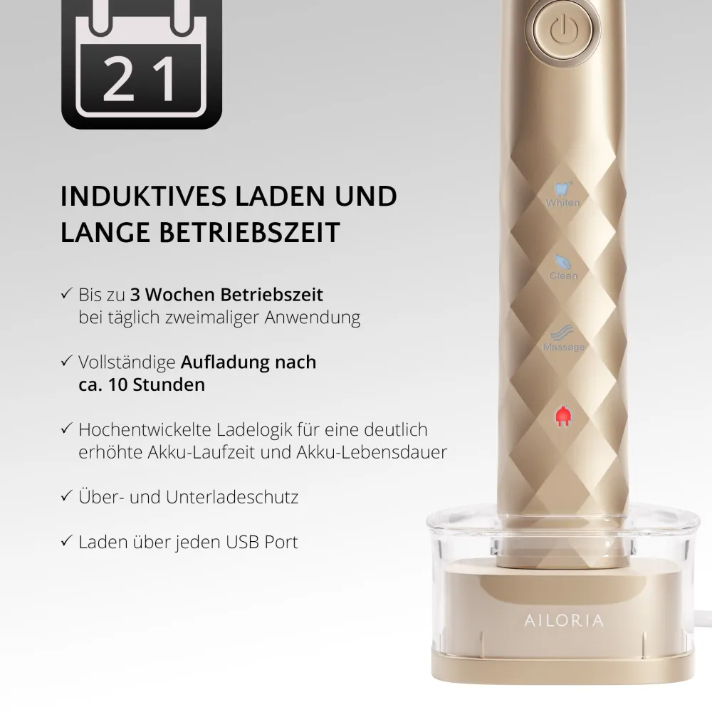 SHINE BRIGHT USB-Schallzahnbürste|AILORIA Clearance