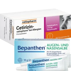 Allergie-Set Cetirizin-® + Bepanthen® Augen-und Nasensalbe|ratiopharm