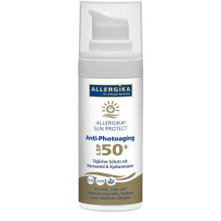 ALLERGIKA® SUN PROTECT Anti-Photo-Aging SPF 50+ - Sonnenschutz zur tägliche Anwendung, sehr hoher Schutz vor vorzeitiger Hautalterung bei sensibler, trockener Haut> Sale