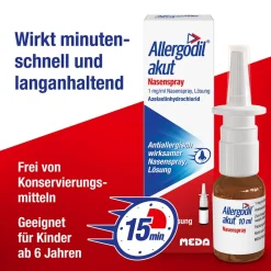 Allergodil® akut Nasenspray: Azelastin Spray gegen Heuschnupfen & nicht-saisonale allergische Rhinitis| Discount