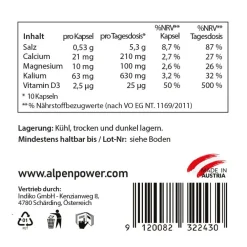 Salz - Mineralstoffkapseln|AlpenPower Discount
