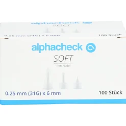 alphacheck soft Pen-Nadeln - Komfortable und sichere Injektion><noscript><img width=