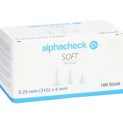 alphacheck soft Pen-Nadeln - Komfortable und sichere Injektion><noscript><img width=