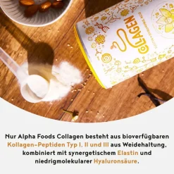 ALPHA FOODS Kollagen Elastin+ Hyaluronsäure Vanille| Best