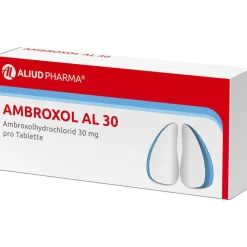 Ambroxol AL 30 zur Erleichterung des Abhustens bei erkältungsbedingter Bronchitis (Schleimlöser)|Aliud Discount