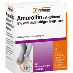 ratiopharm® 5% - bei Nagelpilz>Amorolfin
