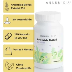 ® Artemisia Beifuß Extrakt Kapseln 5% Artemisinin|ANNUMISIA Discount