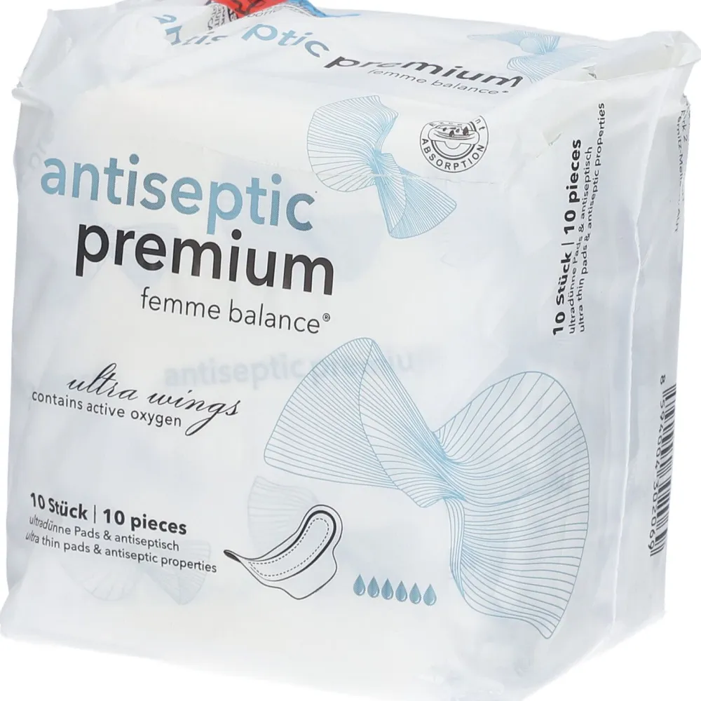 antiseptic premium femme balance® Damenbinden| Online