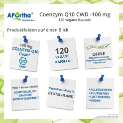 ® Coenzym Q10 CWD Ubiquinon Kapseln - 100 mg|Aportha New