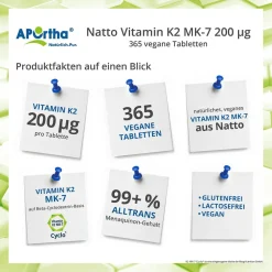® Natto Vitamin K2 MK-7 Cyclo® Tabletten - 200 µg|Aportha Discount