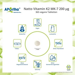 ® Natto Vitamin K2 MK-7 Cyclo® Tabletten - 200 µg|Aportha Discount