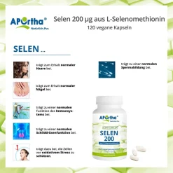 ® Selen Kapseln 200 µg aus L-Selenomethionin|Aportha