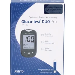 Aristo Gluco-test® DUO Pro TD-4183 System zur Blutzuckermessung (mg/dL)><noscript><img width=