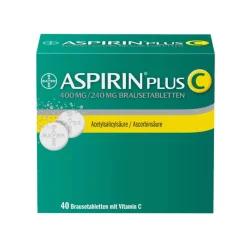 Plus C Brausetabletten – sprudelnd schnell bei ersten Erkältungsanzeichen>Aspirin New