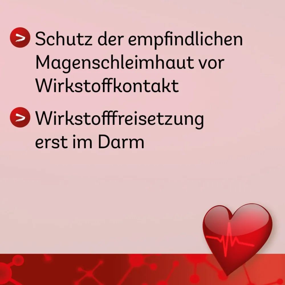 ASS Dexcel® Protect 75 mg, zur Vorbeugung von Herzinfarkt und Schlaganfall bei vorbelasteten Patienten|ASS 75 Clearance