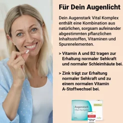 Augenvitamine Lutein Zeaxanthin Vitamin A - Augenstark Vital Komplex hochdosiert DocVital®><noscript><img width=