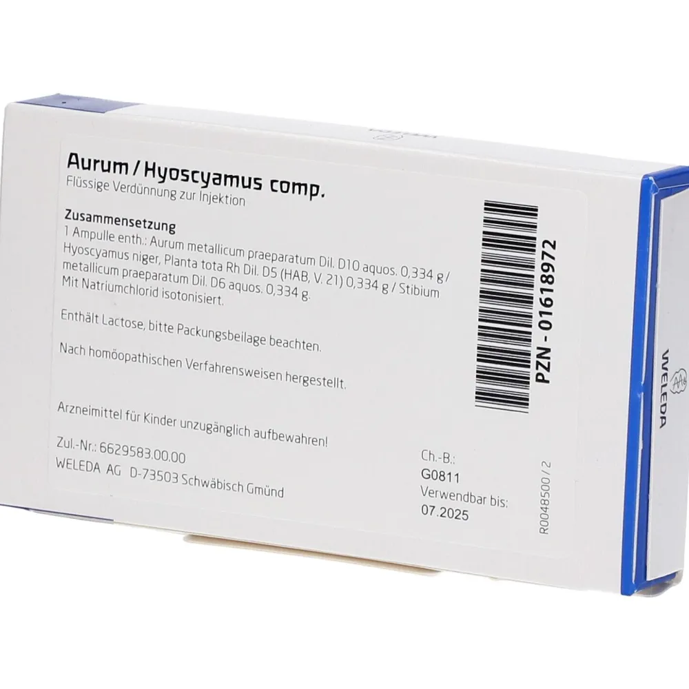 AURUM/HYOSCYAMUS comp. Amp.|WELEDA Aurum Discount