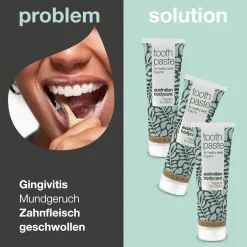Zahnpasta mit Teebaumöl, Kokosnuss & Zink>Australian Bodycare