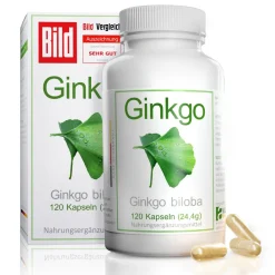 avenar pharma® Ginkgo biloba Kapseln 420mg | Blattpulver als Extrakt | Fokus Konzentration SEHR GUT| Sale