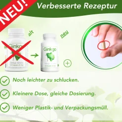 avenar pharma® Ginkgo biloba Kapseln 420mg | Blattpulver als Extrakt | Fokus Konzentration SEHR GUT| Sale
