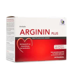 Arginin plus mit Vitamin B1 zur Unterstützung der Herz-Funktion|Avitale Hot