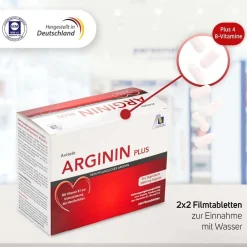 Arginin plus mit Vitamin B1 zur Unterstützung der Herz-Funktion|Avitale Hot