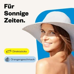 Calcium Sonne 500 Direkt-Direkt-Sticks ohne Wasser mit Orangengeschmack|Avitale Outlet