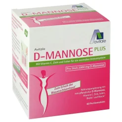 D-Mannose Plus 2000 mg Stick+Niacin zur Erhaltung normaler Schleimhäute|Avitale Sale