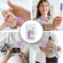 Folsäure 800 Plus Jod+Vitamin B12 vom Kinderwunsch bis zur 13. SSW|Avitale