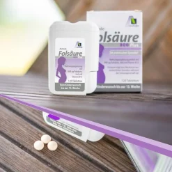 Folsäure 800 Plus Jod+Vitamin B12 vom Kinderwunsch bis zur 13. SSW|Avitale