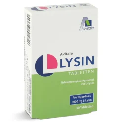 L-Lysin mit 750 mg L-Lysin pro Tablette|Avitale Clearance