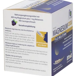 Magnesium Night plus Melatonin (1mg) Direktsticks mit Cassisgeschmack>Avitale Discount
