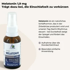 Melatonin 1,9 mg Einschlaf-Spray verkürzt die Einschlafzeit-1x sprühen!><noscript><img width=