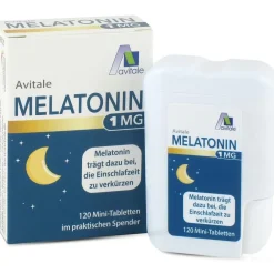 Melatonin 1 mg - Mini-Tabletten im praktischen Spender>Avitale Online