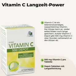 Vitamin C 500 mg Depot Tabletten mit Langzeitwirkung><noscript><img width=