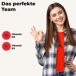 Vitamin D3+K2 Tabletten für Knochen, Muskeln und Immunsystem|Avitale Hot