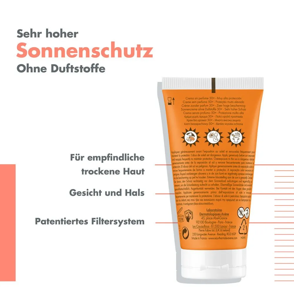– Sonnencreme SPF 50+ ohne Duftstoffe|Avène New