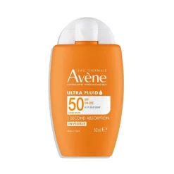 Avène Ultra Fluid Invisible LSF 50 - Hoher Sonnenschutz + HEV Blue Light Filter| Sale