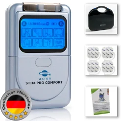 ® 2 Kanal TENS Gerät STIM-PRO COMFORT zur Schmerztherapie - MEDIZINPRODUKT|axion Hot