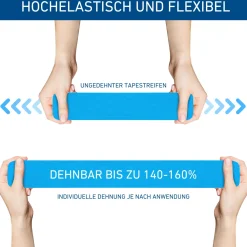 ® Kinesiologie Tapes – 500 x 5 cm – 3 Farben - Kinesiotape - Medizinprodukt><noscript><img width=