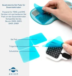 ® selbsthaftende Gel-Pads – reines Hydrogel für TENS & EMS|axion Best